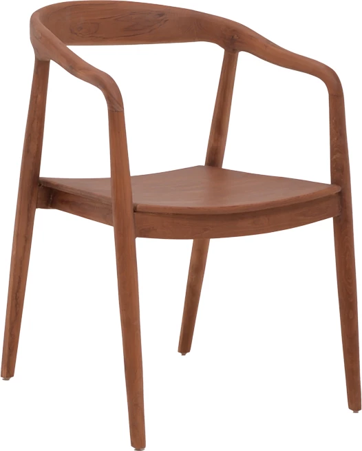 Karrige Zonge, skelet dru tik, ngjyrë arre, 54x57x76cm