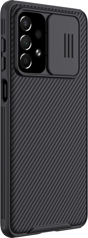 Mbështjellës Nillkin CamShield Pro për Samsung Galaxy A73, me mbulesë kamere, i zi