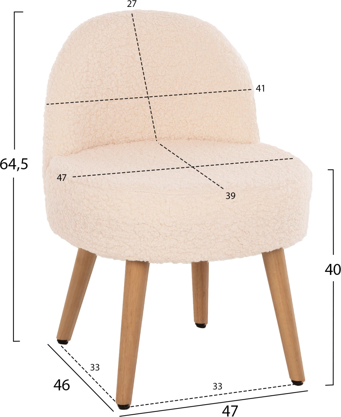 Karrige YASMINE FH8395.20 47x46x64.5H cm