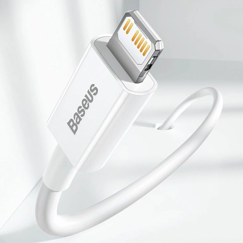Kabllo USB-C - Lightning Baseus Superior BSU2666BLK, 1 m, PD 20 W, 480 Mbps, e zezë, 1 copë