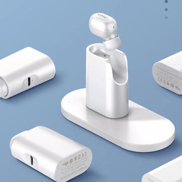 Kufje LDNIO MBT01 TWS Bluetooth 5.0 me kuti karikimi 400mAh, e bardhë