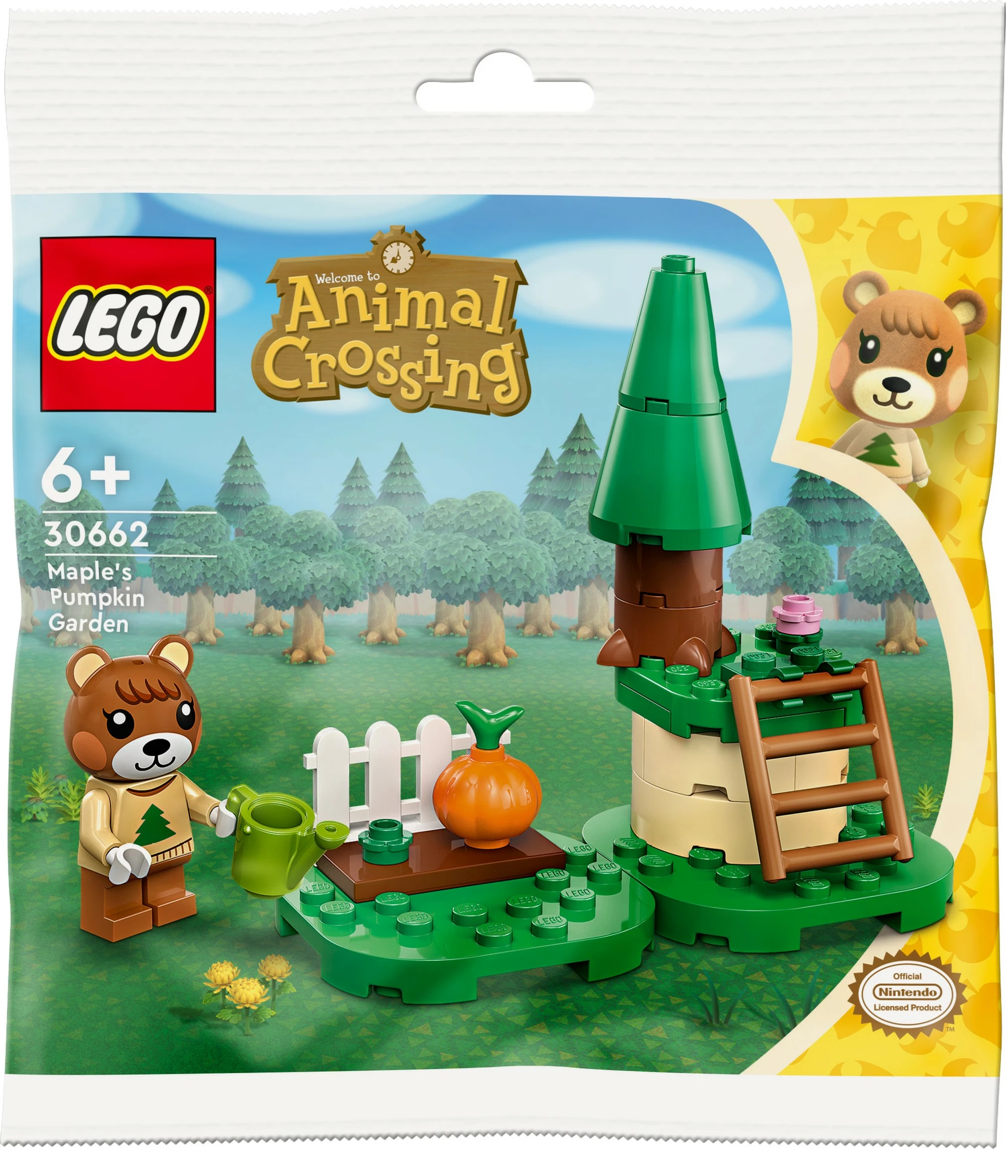 Set ndërtimi LEGO Animal Crossing 30662 Maple’s Pumpkin Garden, multikolor