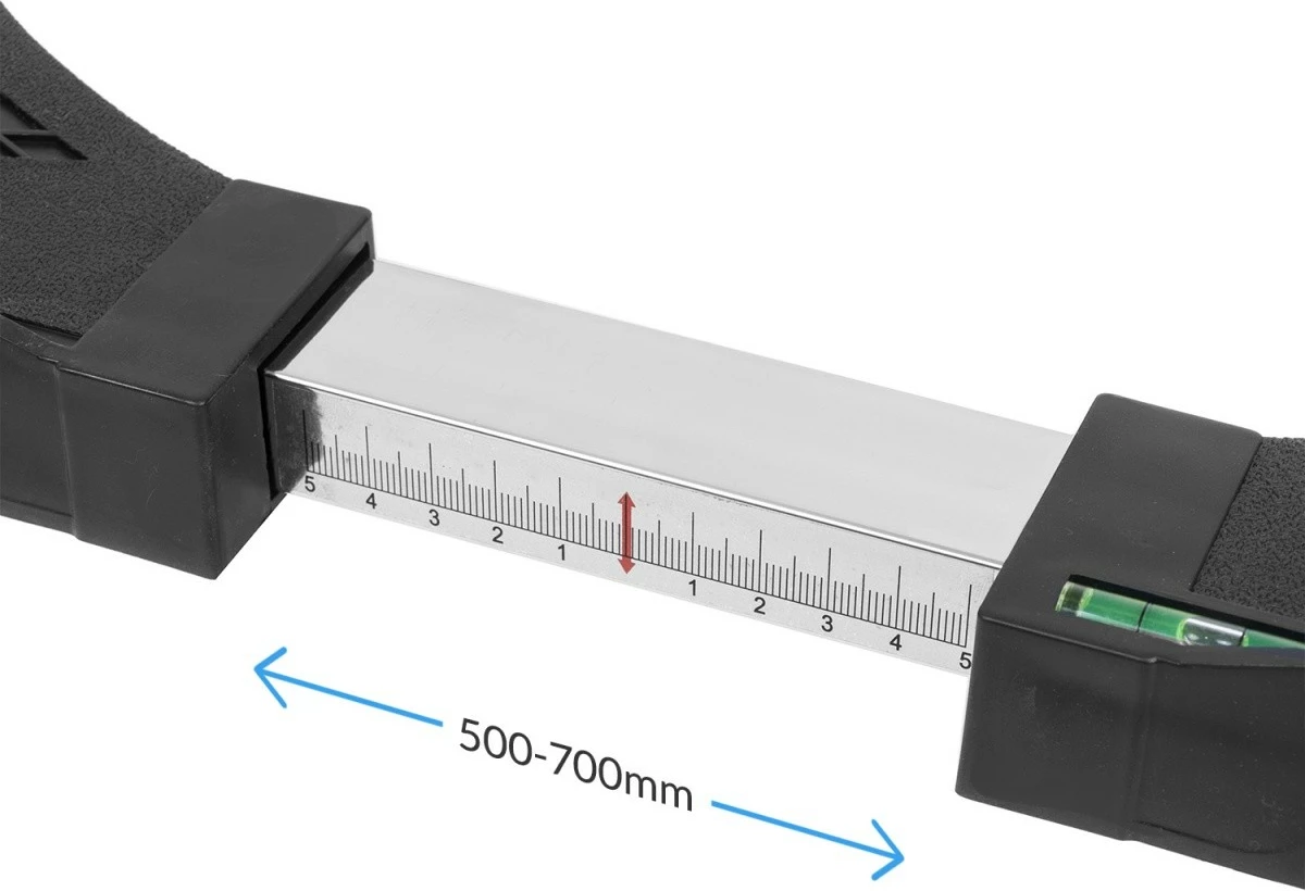 Bazë universale e lëvizshme Maclean MC-855, e zezë/argjendtë