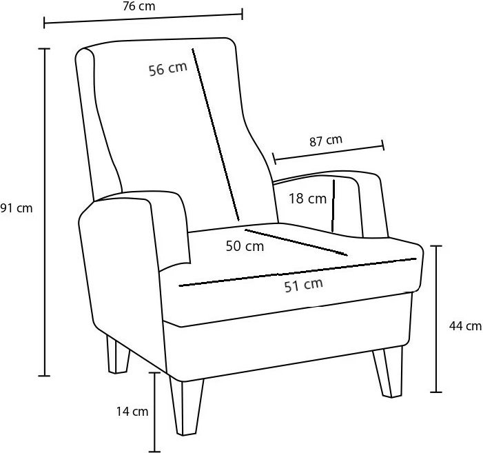 Karrige njëvendëshe Atelier del Sofa, Aly Arzilla, ngjyrë kafe