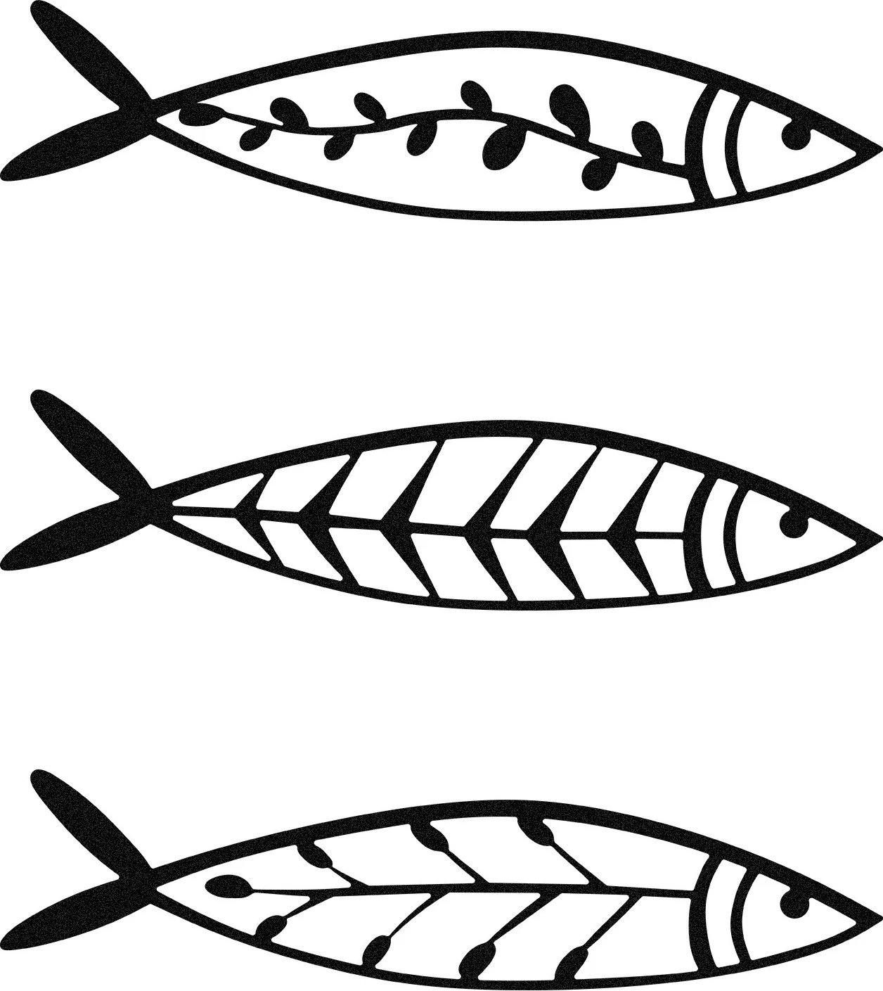 Aksesor dekorativ metalik për mur, Wallity, Hamsi, set prej 3 copash