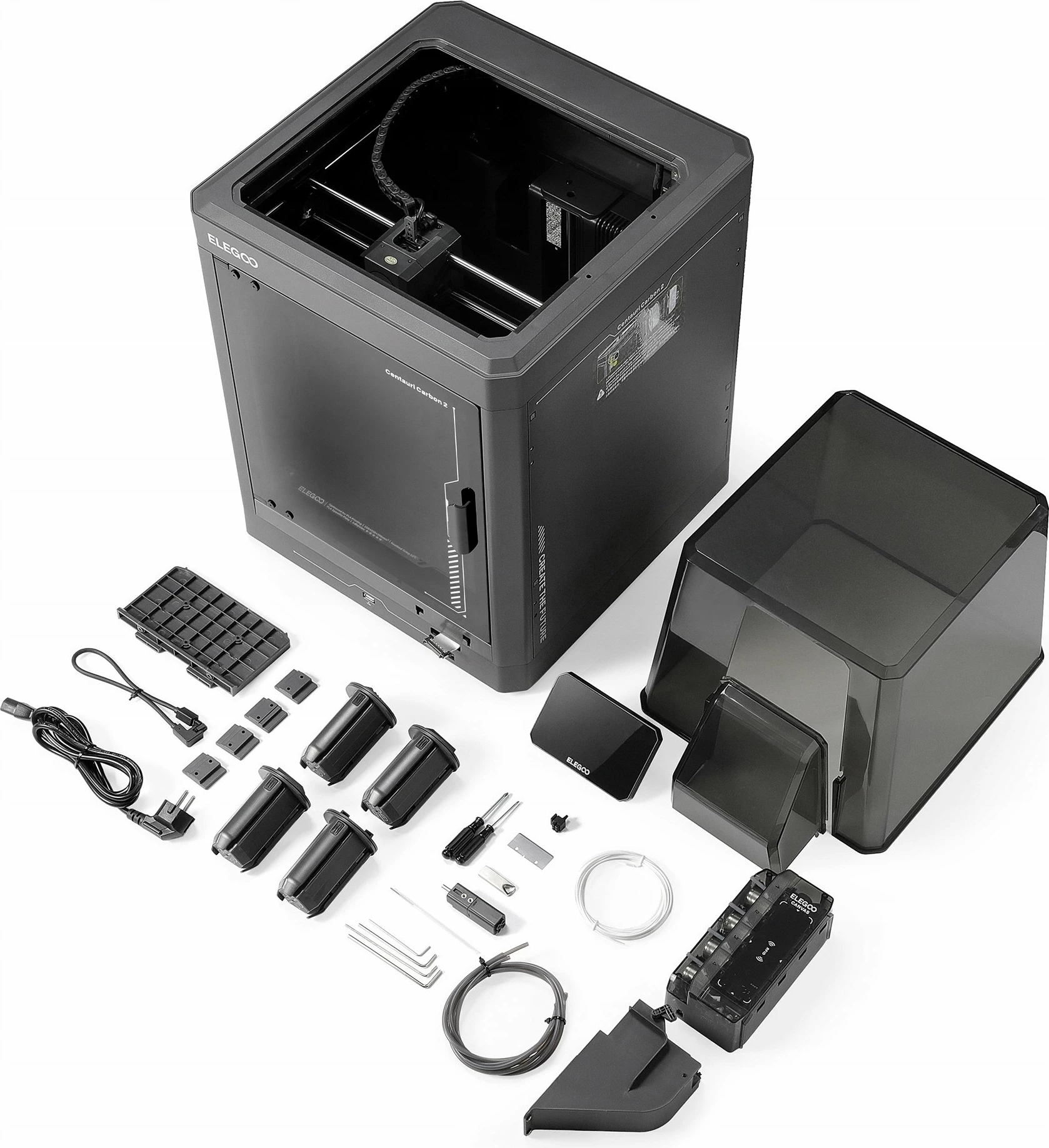 Printer 3D Elegoo Centauri Carbon 2 Combo, FDM, 256x256x256 mm, 0.4 mm, Wi‑Fi