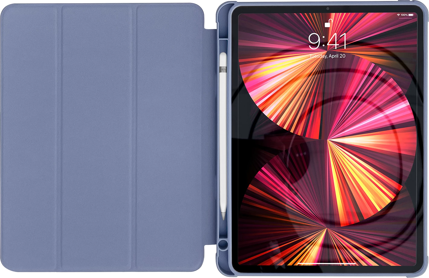 Mbështjellës tablet Hurtel Smart Cover me qëndrim, për iPad mini 8.3" (2021), Blu