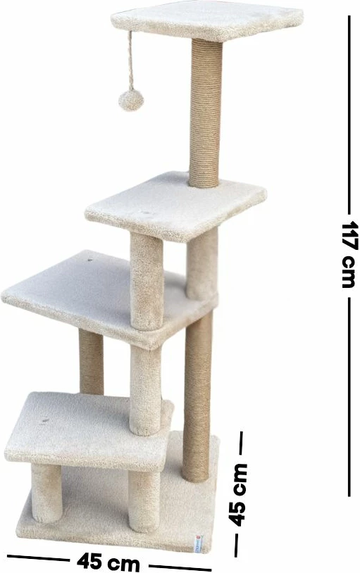 Dru për gërvishtje për mace, Paws & Whiskers, Alessi, bezhë