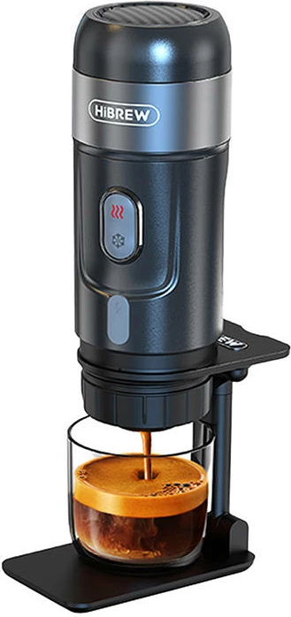 Aparat kafeje portabil HiBREW H4A, 3-në-1, 80W, 15 bar, me kuti, i zi