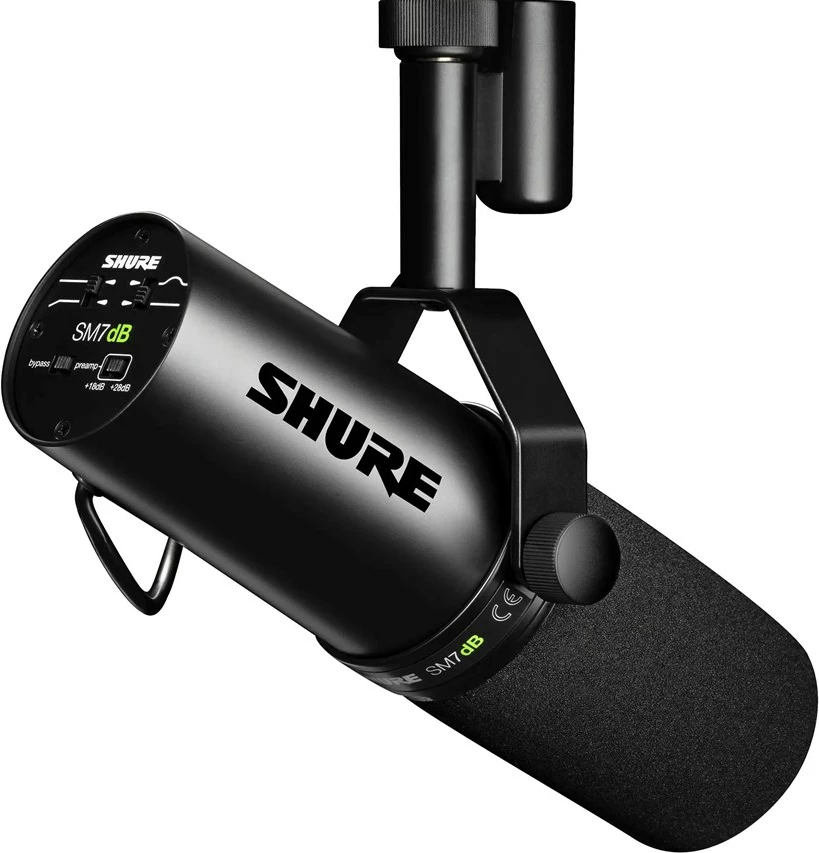 Mikrofon dinamik Shure SM7dB, i zi
