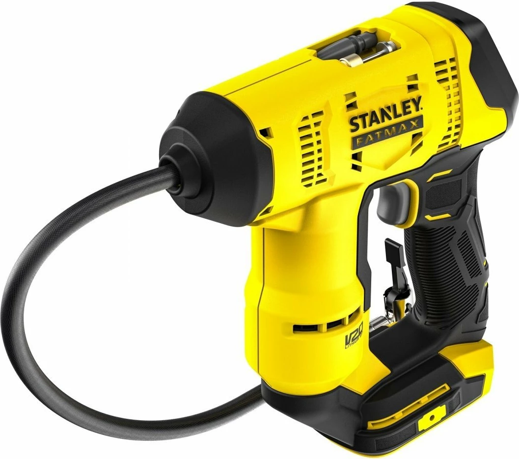 Kompresor ajri me bateri Stanley FATMAX SFMCE521B 18 V, max 10.3 bar, me ekran digjital, pa bateri/karikues, verdhë/zezë