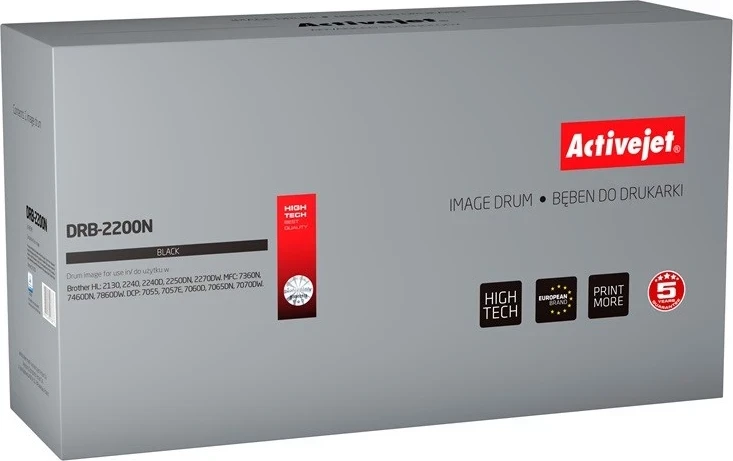 Toner zëvendësues Activejet DRB-2200N, për printer Brother, e zezë