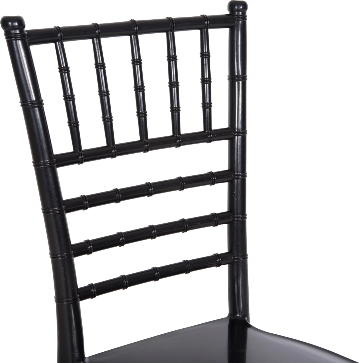 Karrige për katering polipropileni TIFFANY e re FH8058.07, e zezë me shkëlqim, 42x48x88,5H cm