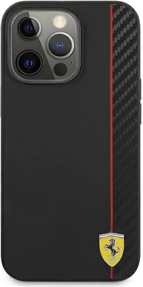 Mbështjellës Ferrari FESAXHCP13XBK FER000481-0 për iPhone 13 Pro Max 6.7\", hardcase, i zi