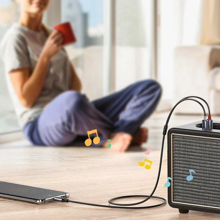 Kabllo audio USB-C në 2xRCA Ugreen CM451 (UGR1184BLK) 1.5 m, gri, 1 copë