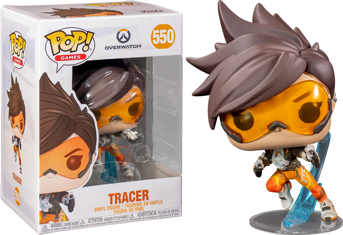 Figurinë koleksionuese Funko Pop! Games Overwatch 2 Tracer (OW2) #550, vinyl