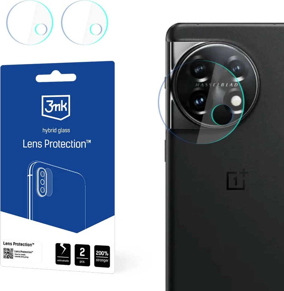 Mbrojtës xhami për kamerë 3mk Protection Lens Protection, për OnePlus 11 5G, Transparent
