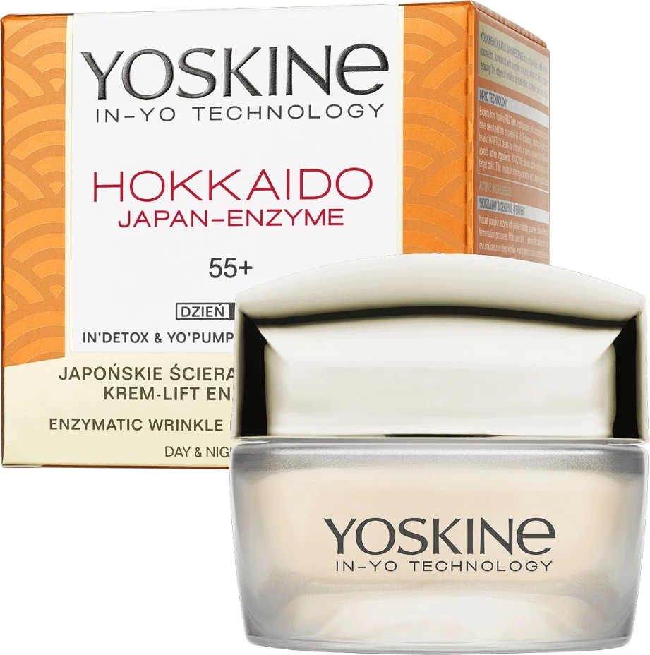Krem fytyre anti-rrudhë për femra Yoskine Hokkaido Japan-Enzyme 55+, 50ml