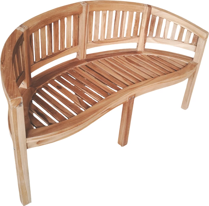 Divan treshe Coren, dru tik natyral, 150x61x87cm