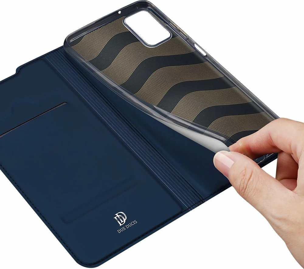 Mbështjellës Dux Ducis Skin Pro Bookcase për Samsung Galaxy A03s, Blu