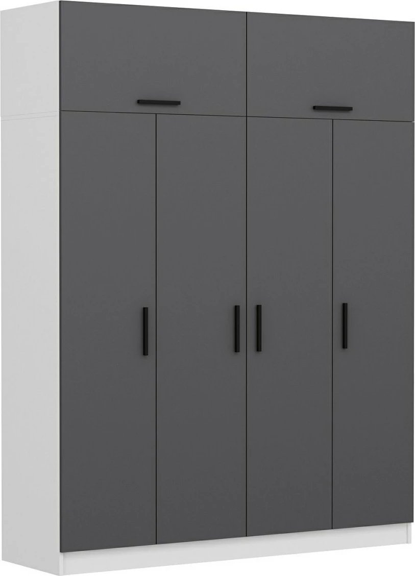 Dollap për dhomë gjumi, ngjyrë antracit, Skye Decor, 5146