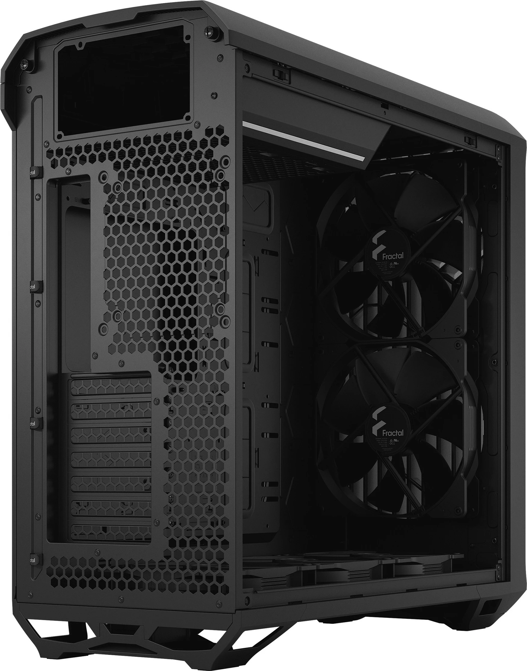 Kasë Fractal Design Torrent, Tower, PC, ATX, EATX, ITX, micro ATX, SSI CEB, Steel, Gaming, e zezë