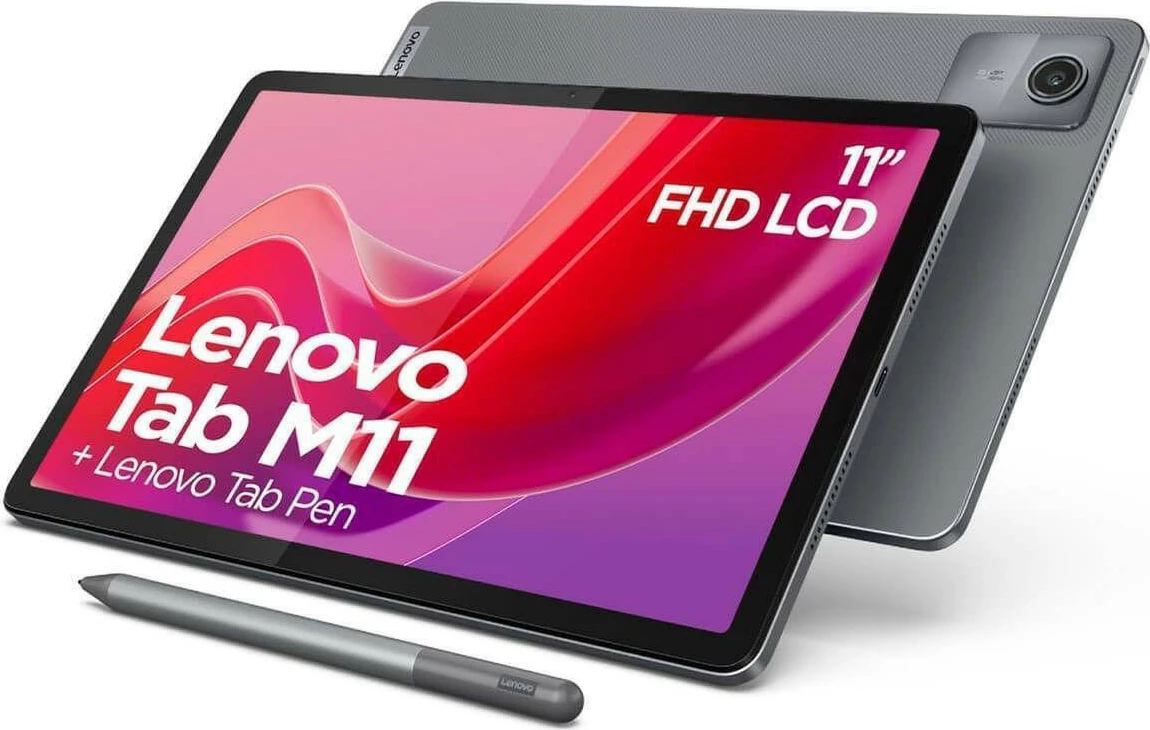 Tablet Lenovo Tab M11 4GB 128GB WiFi 10.95 inch Luna Grey me Pen dhe Cover