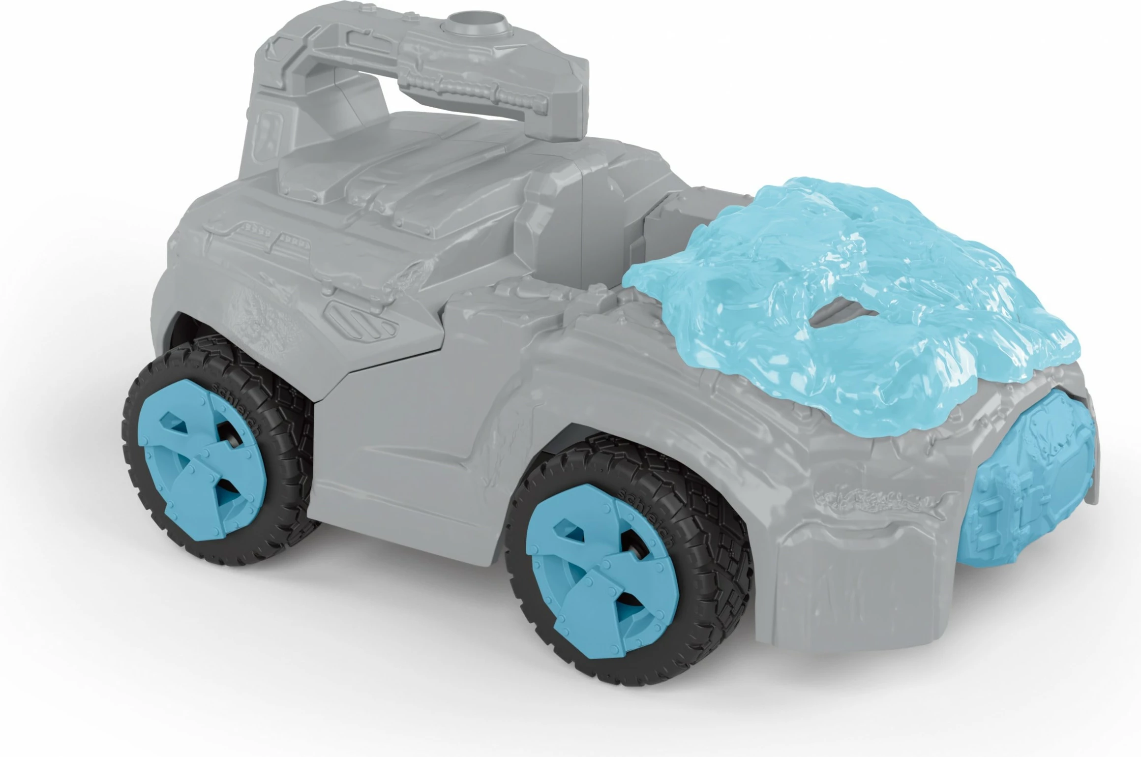 Automjet lodër Schleich ELDRADOR CREATURES Ice CrashMobile me mini figurë, pullback motor, gri/blu/zi