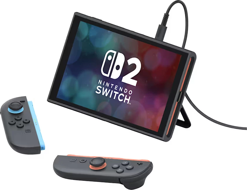 Konsolë Nintendo Switch 2 256GB 7.9\" + Mario Kart World (digjitale), Joy-Con kaltër e çelët/kuqe e çelët