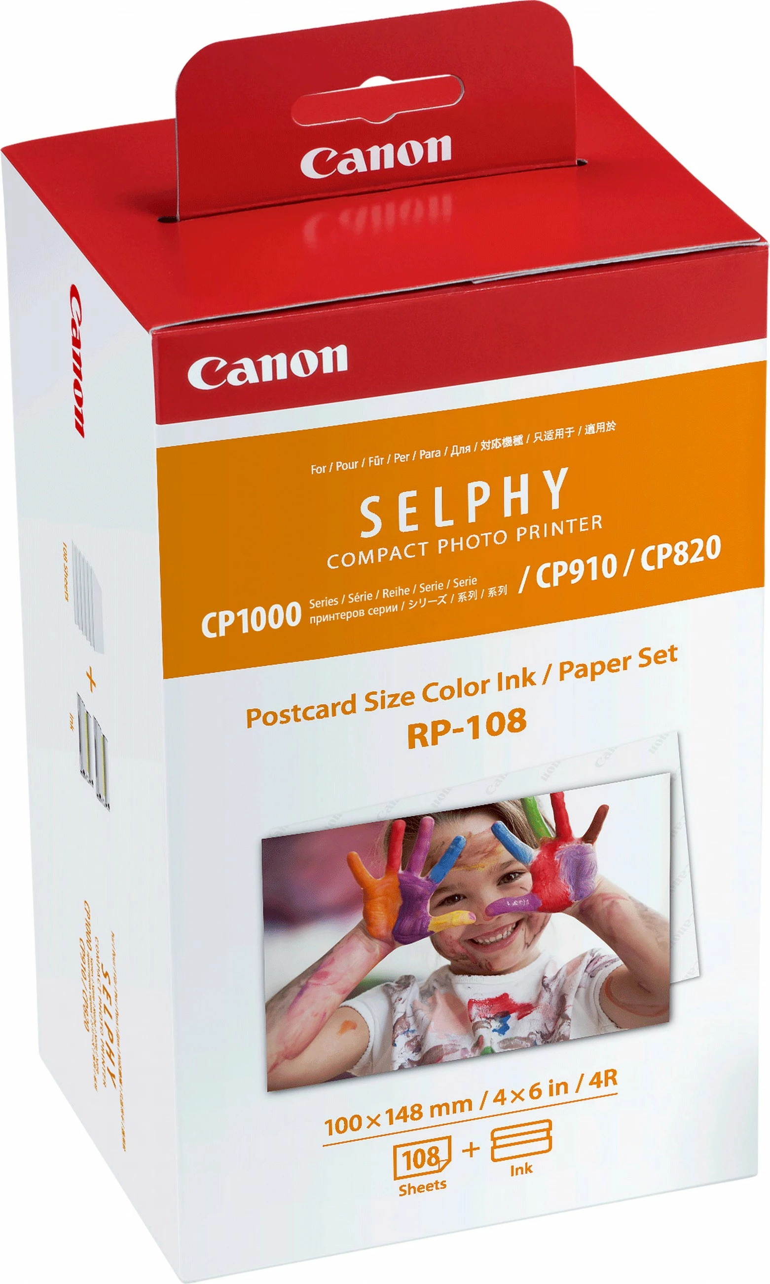 Set ngjyra dhe letër Canon RP-108, 108 fletë, bojë sublimacioni
