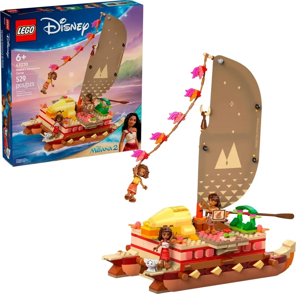 Set LEGO Disney 43270 Moana's Adventure Canoe