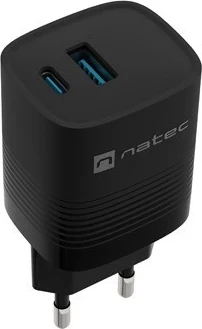 Karikues Natec Ribera GaN 30W, USB-A & USB-C, i zi