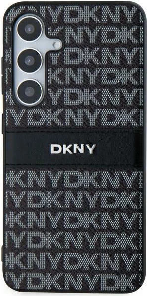Mbështjellës DKNY Mono Stripe & Metal Logo për Samsung Galaxy S24, i zi
