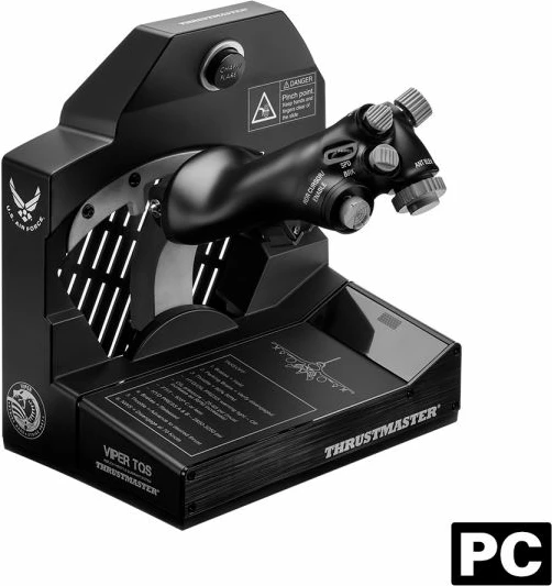 Throttle Quadrant System, Thrustmaster Viper TQS, 21 butona, 5 akse, H.E.A.R.T 16-bit, për PC, Worldwide Version, i zi