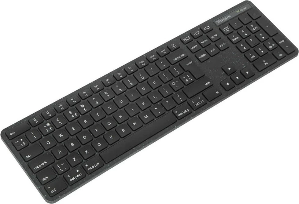 Tastierë Targus EcoSmart full size, Bluetooth 5.0, QWERTY Nordik, e zezë