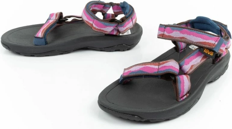 Sandale për fëmijë Teva, të zeza/rozë