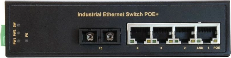 Switch LevelOne 5-Port Fast Ethernet Industrial, DIN-Rail, -40°C deri 75°C, Pa menaxhim, PoE, Montim në mur