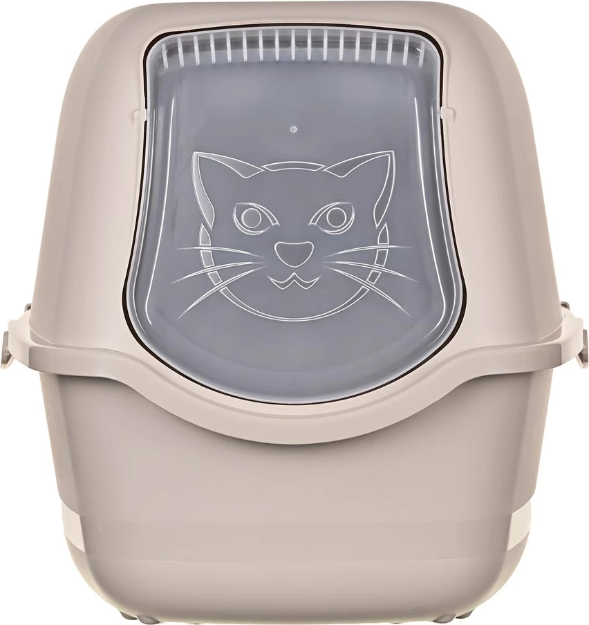 Kuti mbeturinash për mace DIAMENTIQ BAYA, plastikë, 55.5 x 40 x 38.7 cm, bezhë