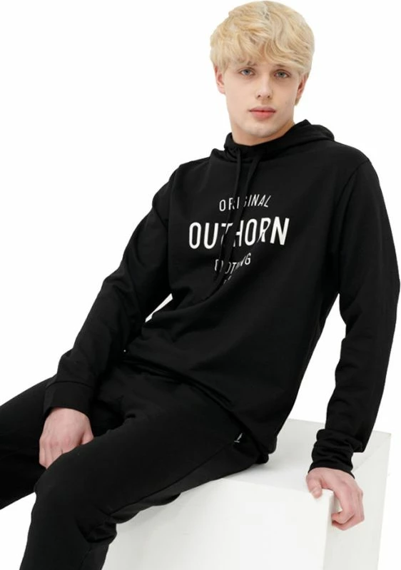 Duks për meshkuj Outhorn, modeli HOL21 BLM602 20S, ngjyrë e zezë