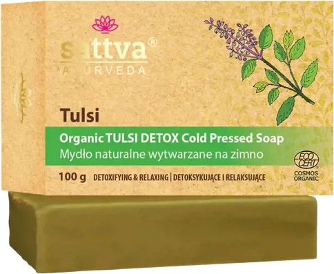 Sapun Sattva Organic Cold-Processed Tulsi 100g