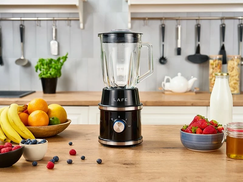 Blender Lafe TitaniumPower, 1.5L, 1300W, thika titan, e zezë-argjendtë
