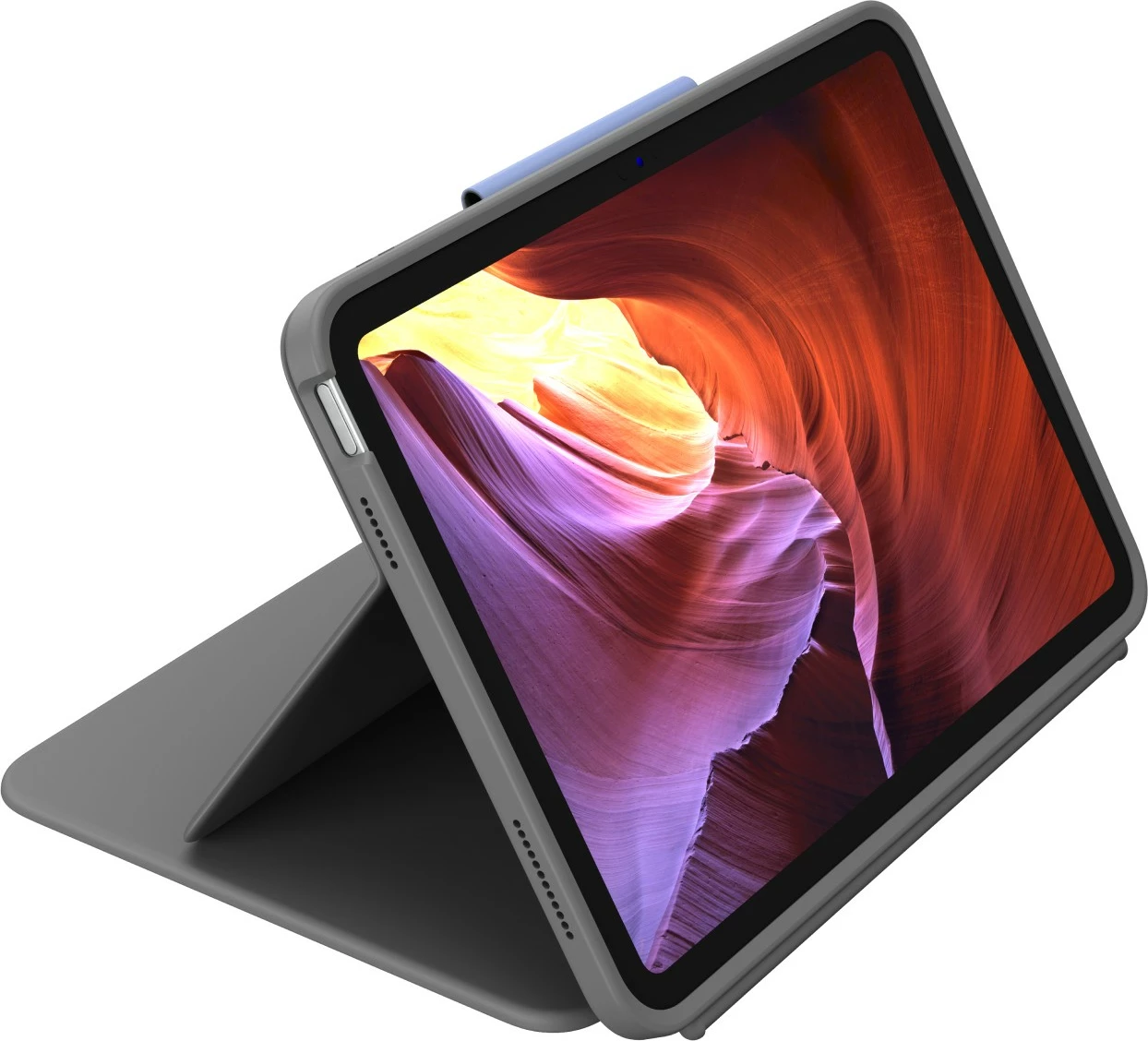Mbështjellës me tastierë Logitech Rugged Folio për iPad 10th Gen, gri
