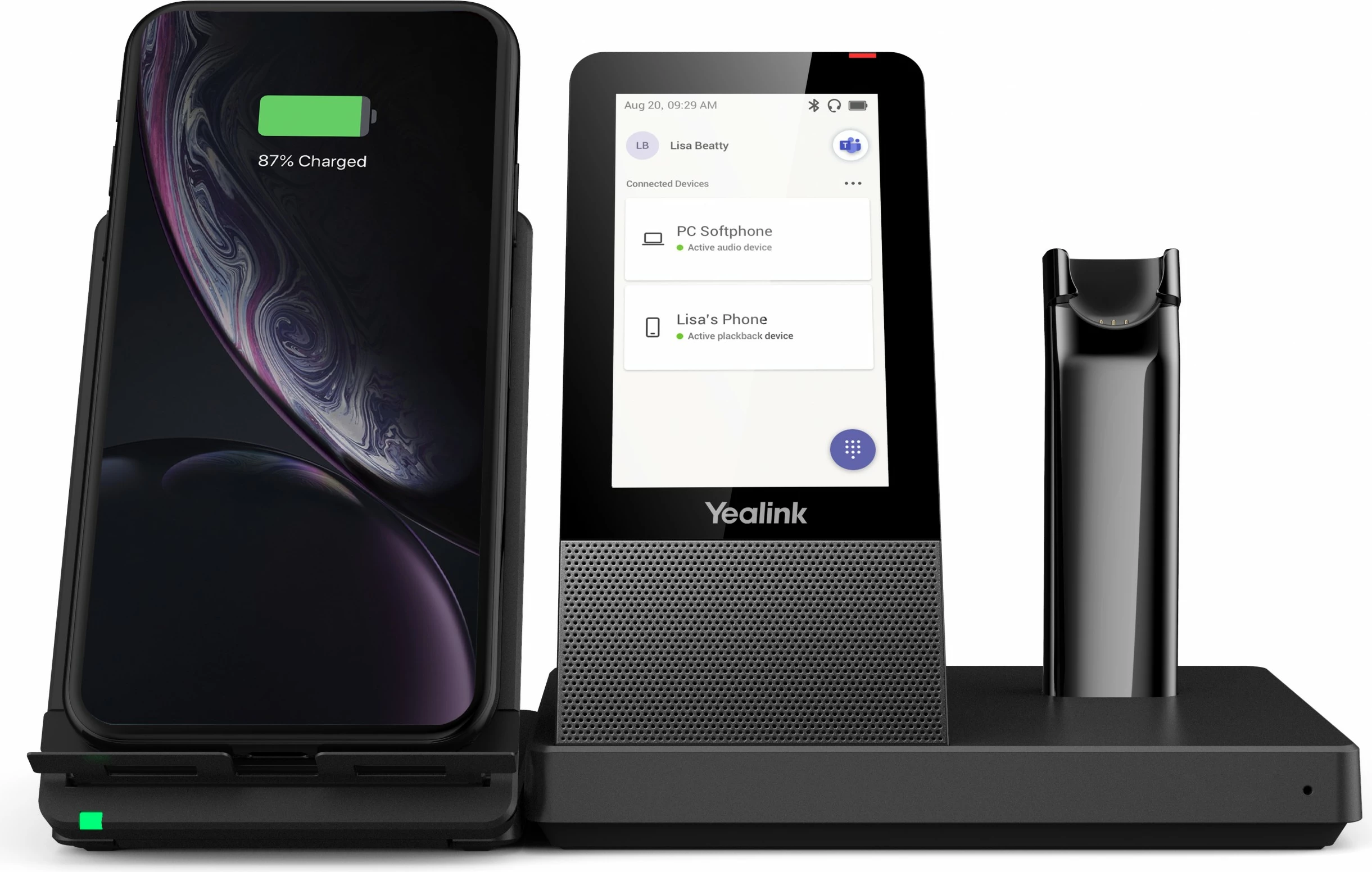 Kufje pa tela Yealink WH67, Office/Call center, e zezë