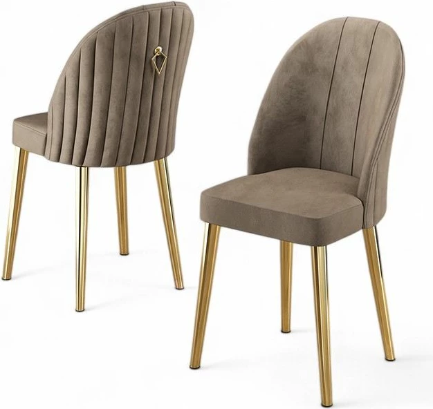 Set karrigesh (6 copë) Hanah Home, Mara, kapuçino, ari