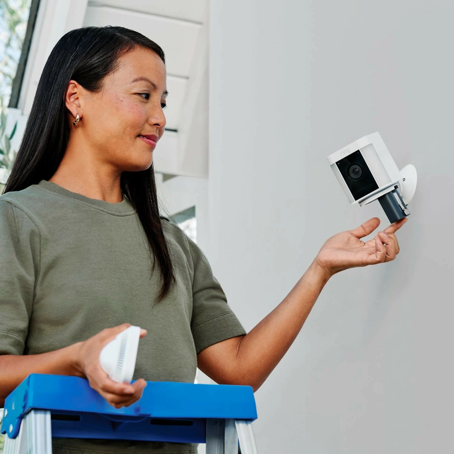 Kamerë sigurie IP Amazon Ring SLC Plus, wireless, bateri, e zezë