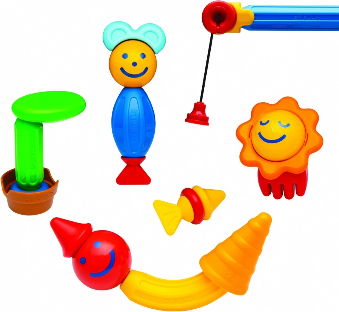 Set lodrash magnetike Magformers Stick-O Fishing Set, 26 pjesë, shumëngjyrëshe