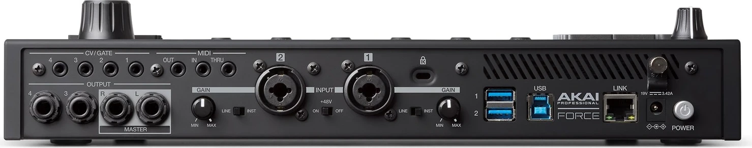 Paisje për prodhim muzikor AKAI FORCE Standalonem, MIDI USB, e zezë