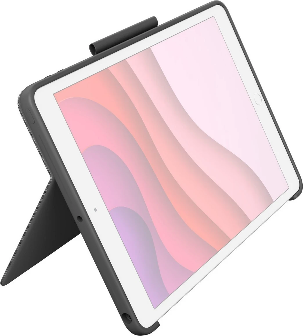 Tastierë dhe mauspad Logitech Combo Touch për iPad 7th generation, gri