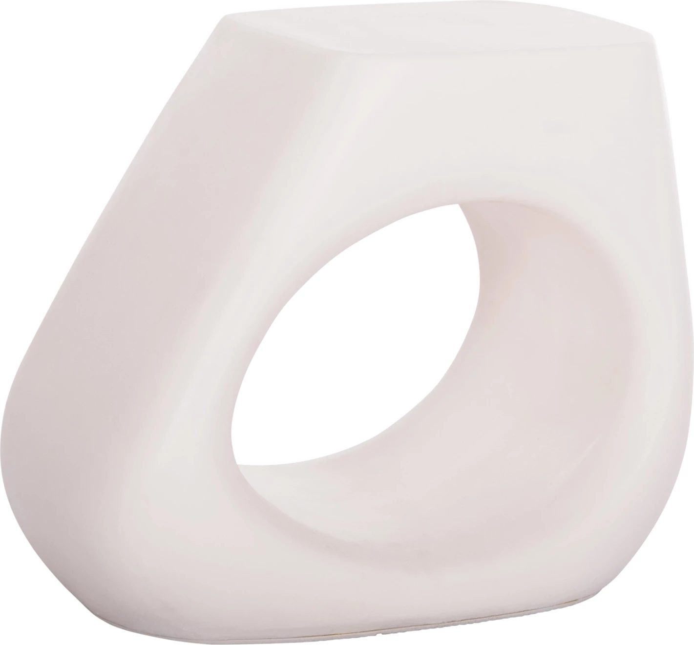 Karrige për bar LANS, fibër çimentoje, e bardhë, 55x30x46cm