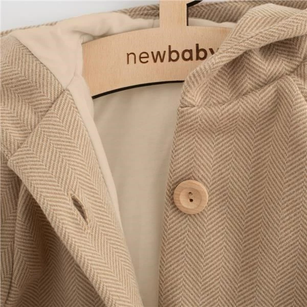 pallto fëmijësh me kapuç, New Baby UNI, madhësia 80 (9-12m), bezhë